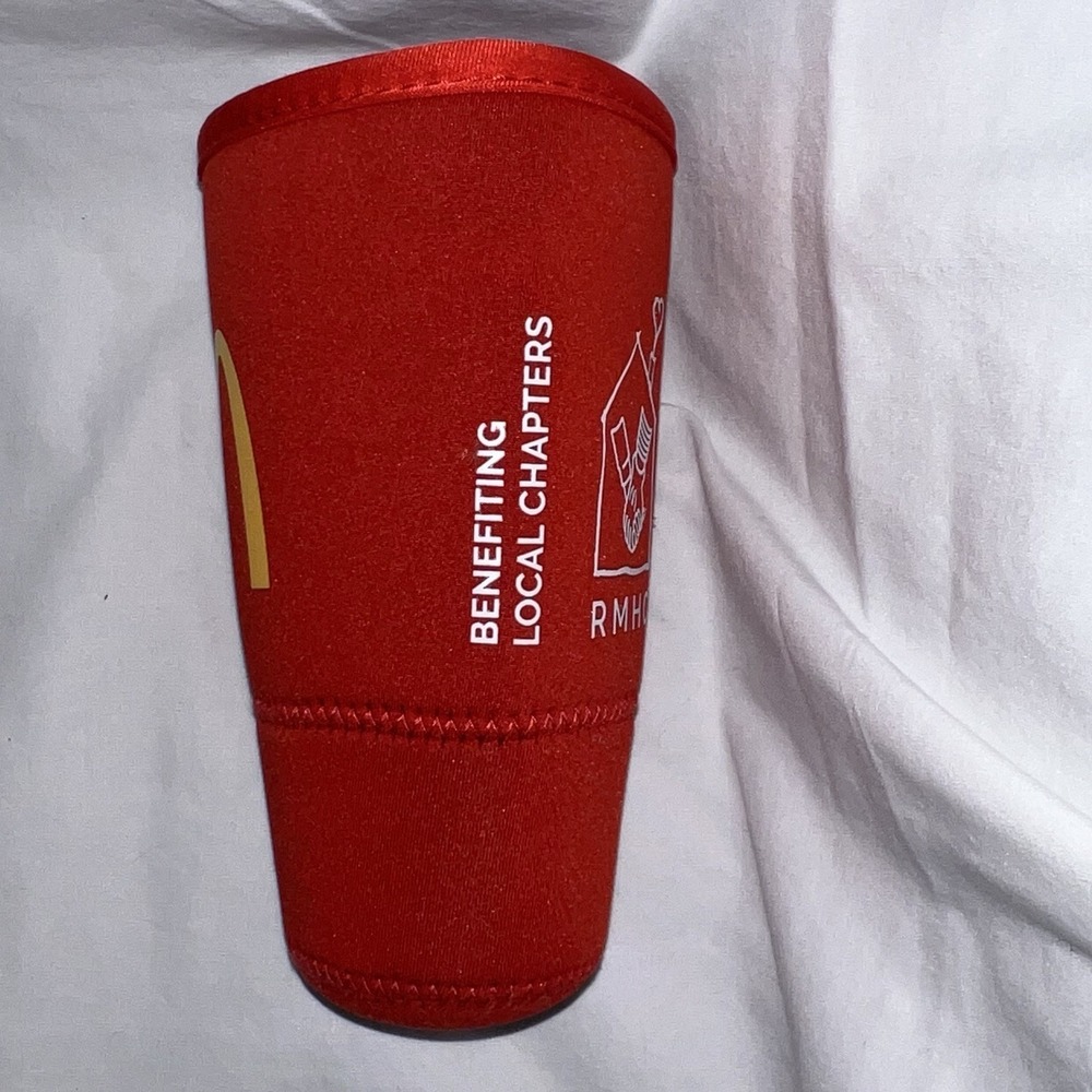 Mcdonald's Coca Cola large Drink Coozy Soda Sok Red cozy holder - Picture 7 of 8